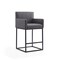 Manhattan Comfort Ambassador Counter Stool in Grey and Black (Set of 2) 2-CS010-GY - alternate 5